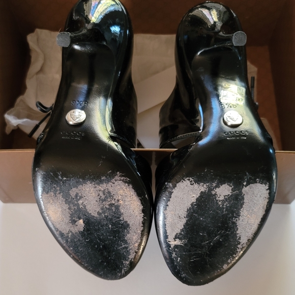 Black Patent GUCCI Split Pumps - Picture 10 of 15